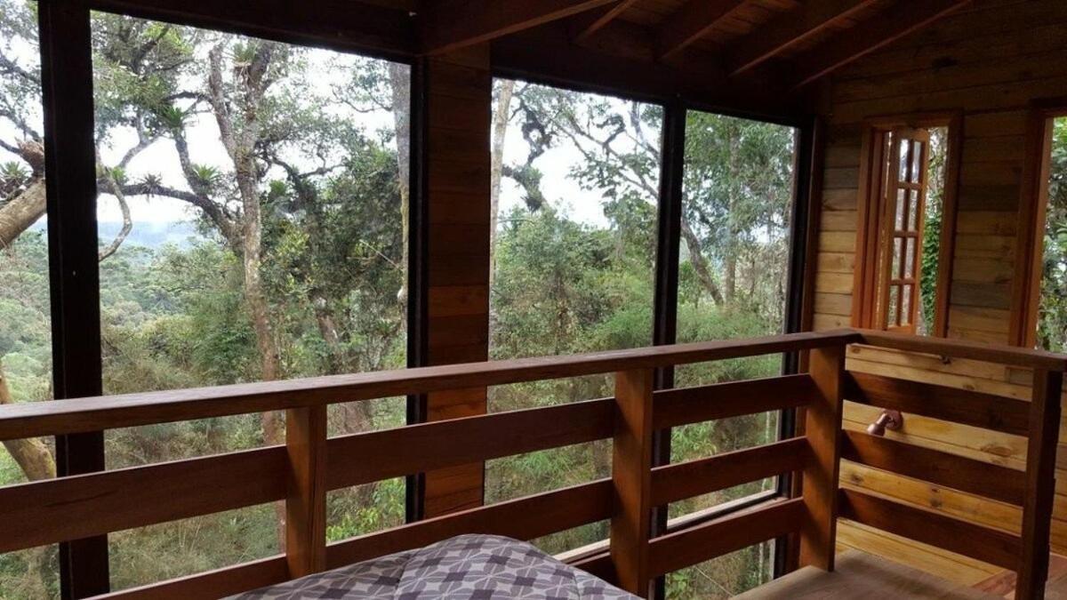 Chale Dos Tucanos- Parede De Vidro Com Linda Vista Campos do Jordão エクステリア 写真